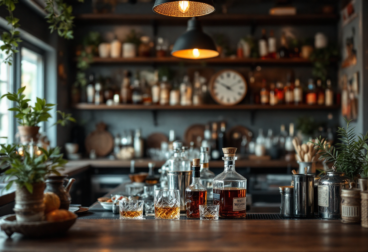 Giovane imprenditrice che apre un bar con successo