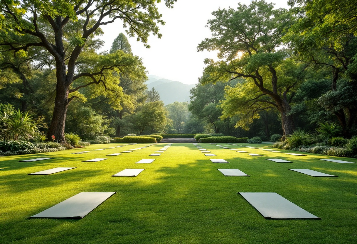 Atleta in meditazione per migliorare la performance