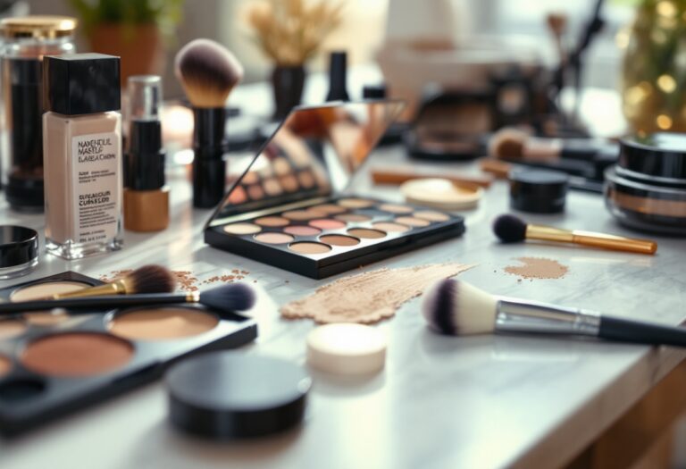 Esempio di contouring su un viso lungo