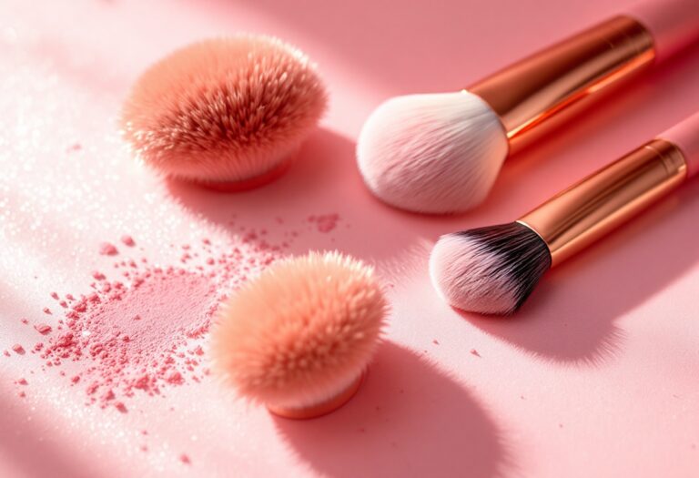 Strumenti di trucco puliti e ben curati