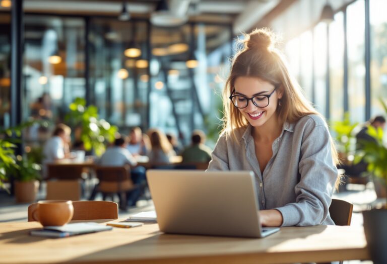 Donne ingegnere al lavoro in un ambiente tecnologico