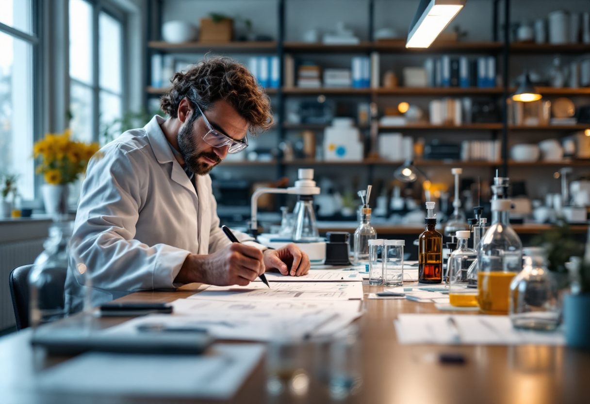 Immagine di donne e ragazze impegnate nella scienza