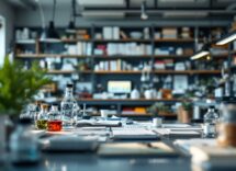 Immagine di donne scienziate al lavoro in laboratorio