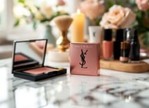 Blush Make Me Blush di YSL Beauty su sfondo elegante