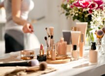 Immagine di make-up naturale su un volto fresco e luminoso