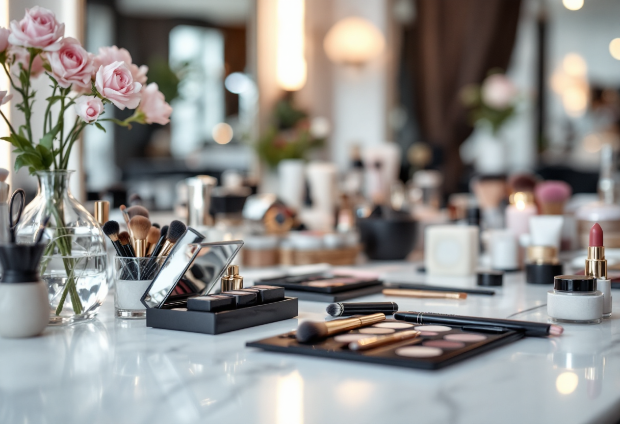 Innovativo make up ad alta tecnologia per la bellezza