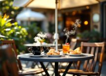 Coppia in un appuntamento con smartphone in mano