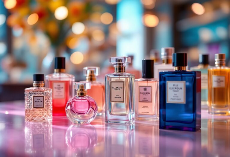 Giovani che esplorano diverse fragranze di profumi