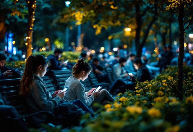 Persona che disconnette smartphone per benessere digitale