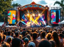 Immagine di Sanremo 2025 con focus sui social media