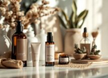 Immagine di prodotti skincare per una pelle radiosa