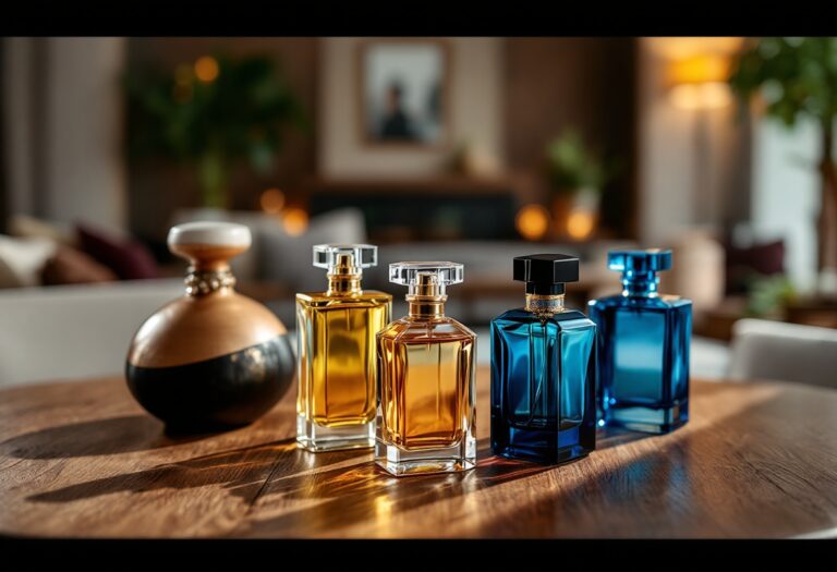 Giovane donna esplora nuove fragranze profumate