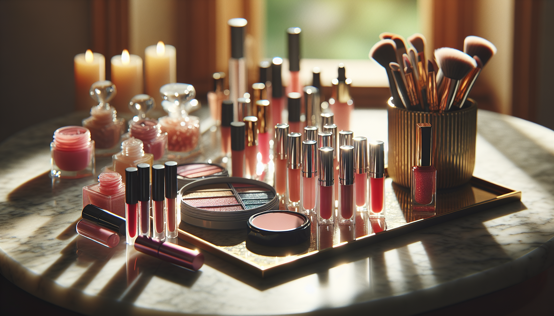 Immagine di labbra truccate con tinta duratura