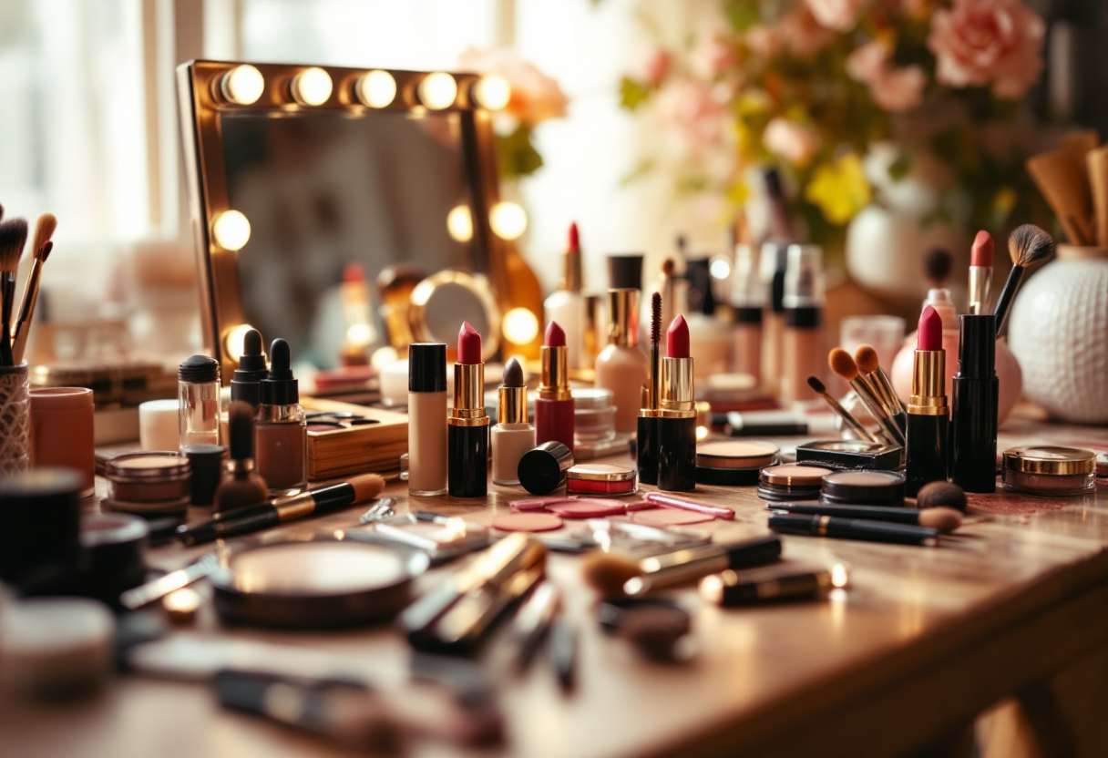 Immagine di trucco acqua e sapone per un look naturale