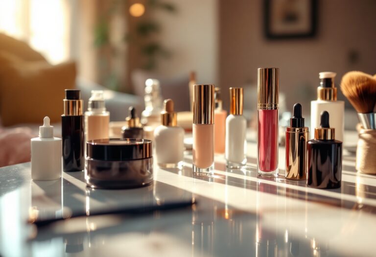 Immagine di un trucco elegante e luminoso per donne