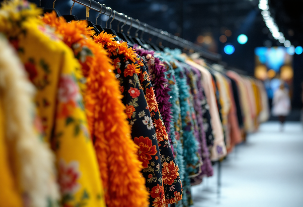 Modelli di bellezza alla Milano Fashion Week 2025