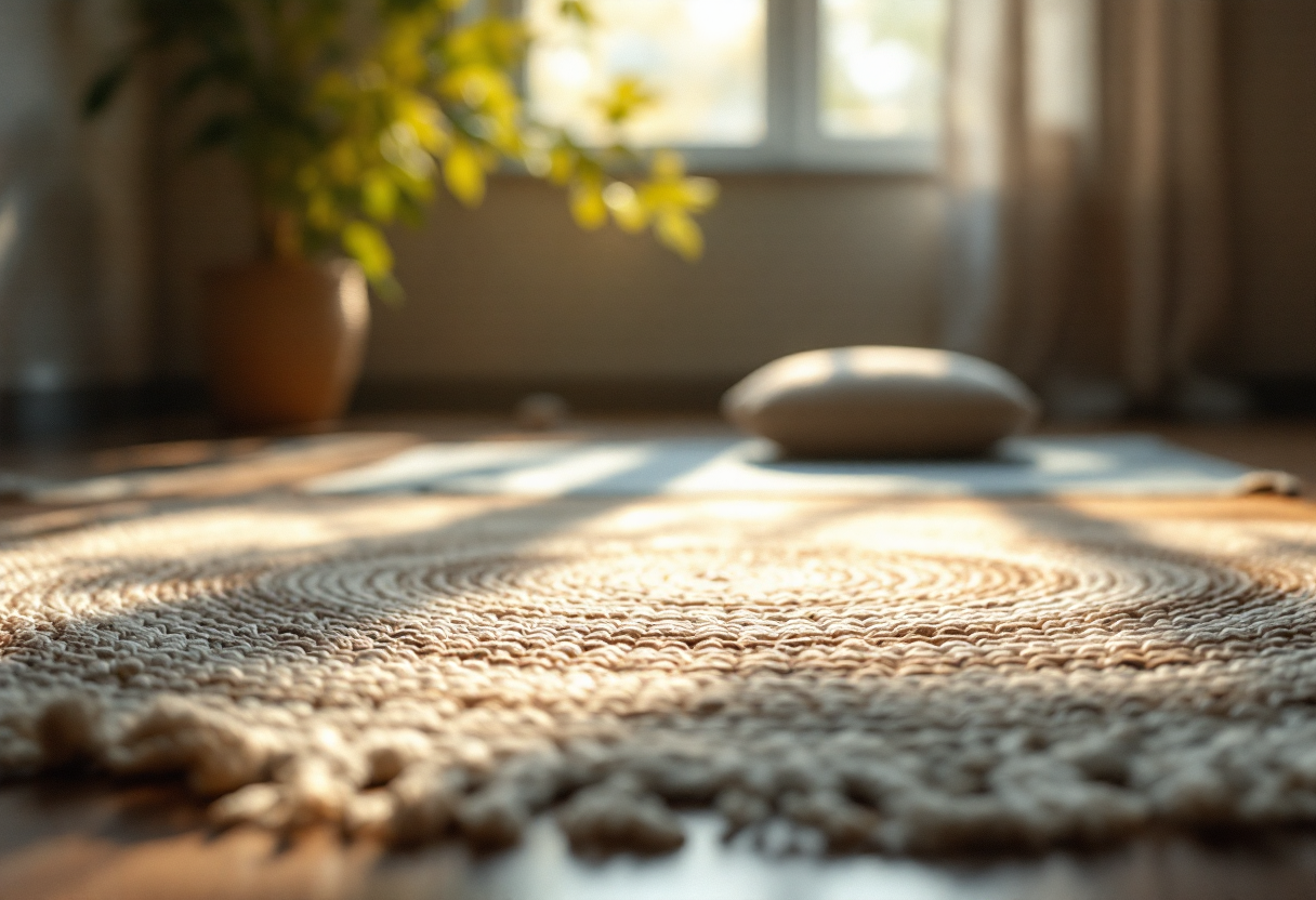 Persona che medita per migliorare la concentrazione