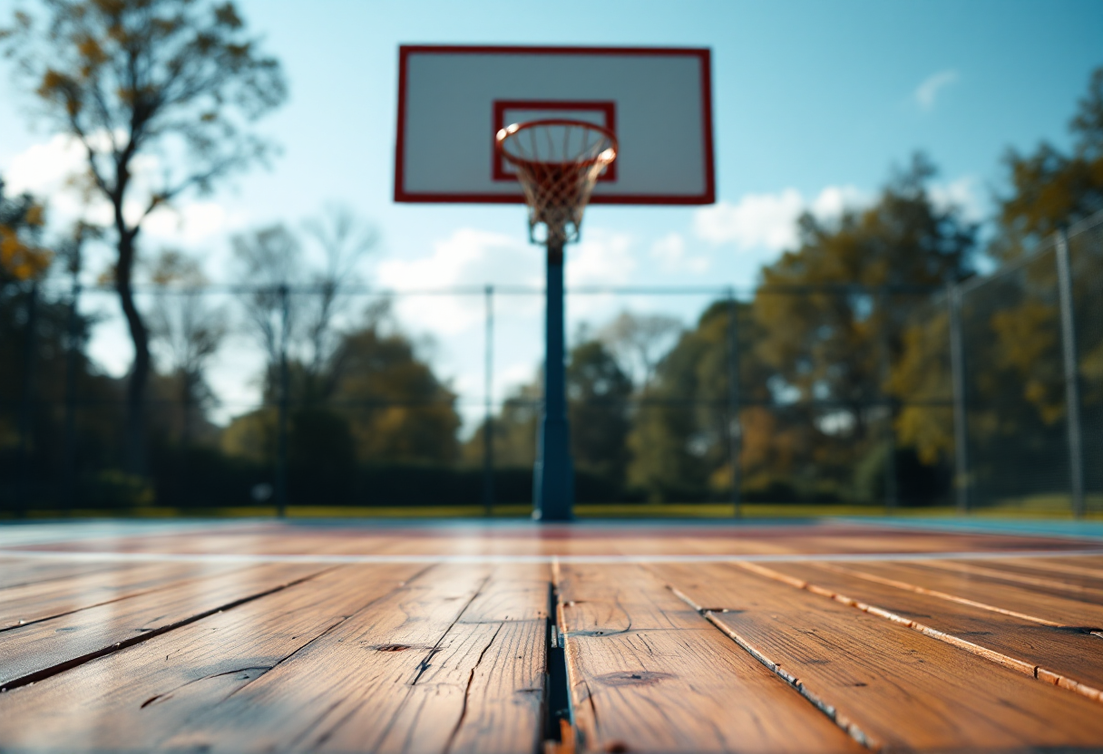 Paige Bueckers in azione durante una partita di basket