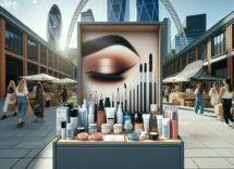 Sopracciglia decolorate in stile moderno e audace