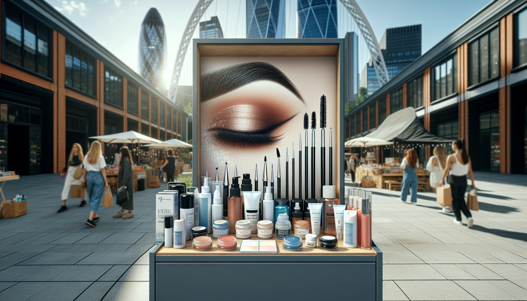 Sopracciglia decolorate in stile moderno e audace