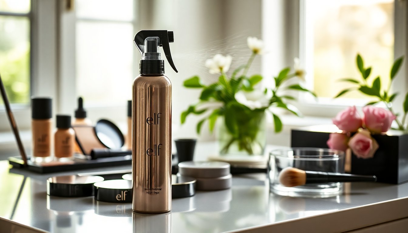 scopri il segreto del trucco perfetto con il power grip dewy setting spray di elf python 1757147913