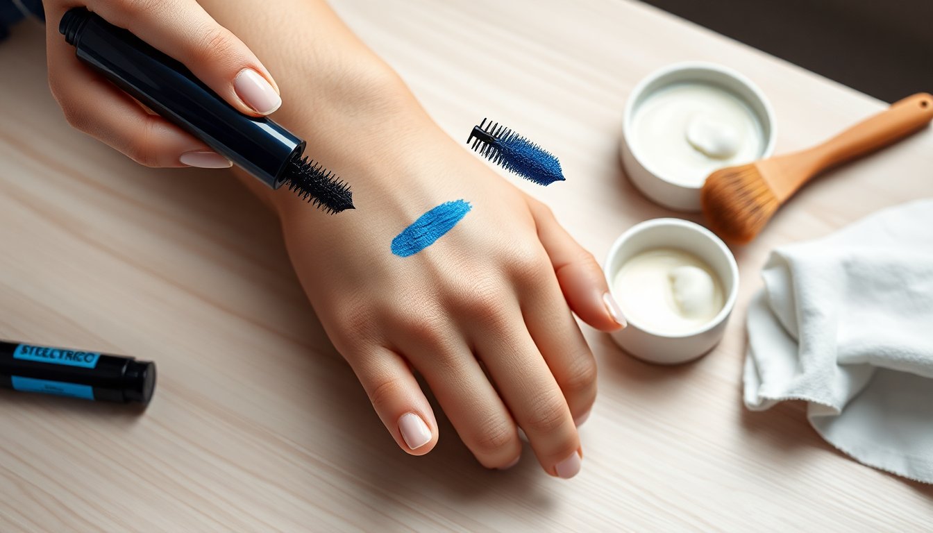 mascara blu e incarnato luminoso per uno sguardo moderno 1774621846